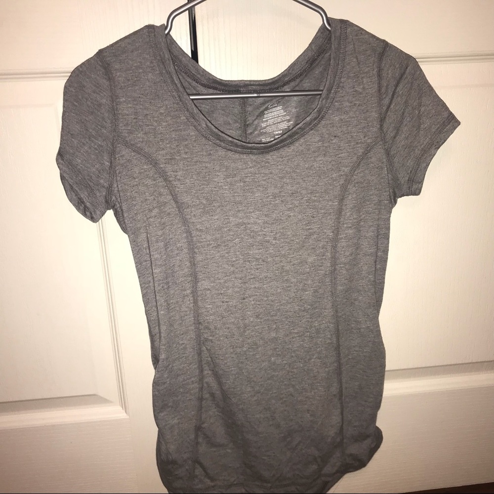 Gray athletic tee